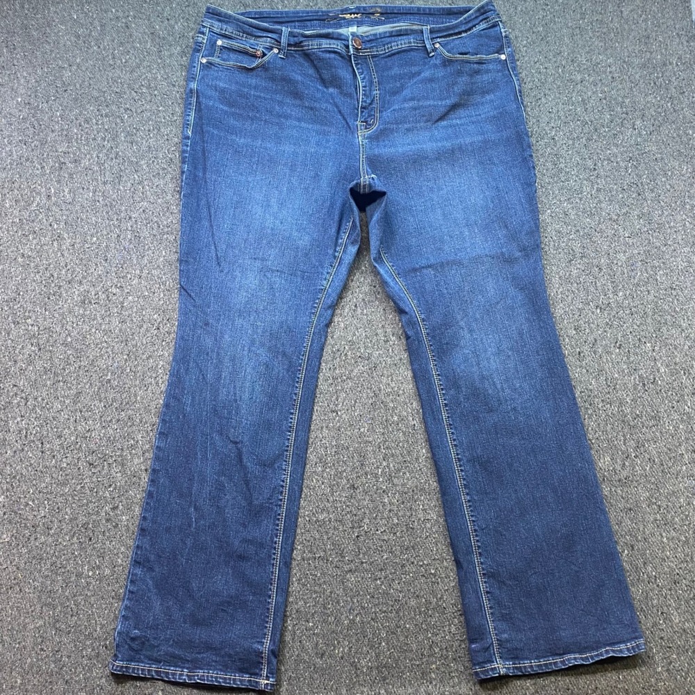 Seven7 Bootcut Jeans Sz 24 Womens Blue Denim Casual Classic Embroidered Pocket